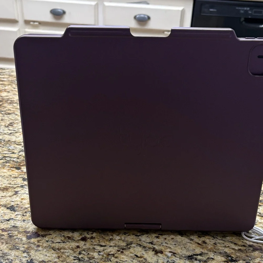 Type Z Metallic Purple Bluetooth Keyboard Case with Trackpad